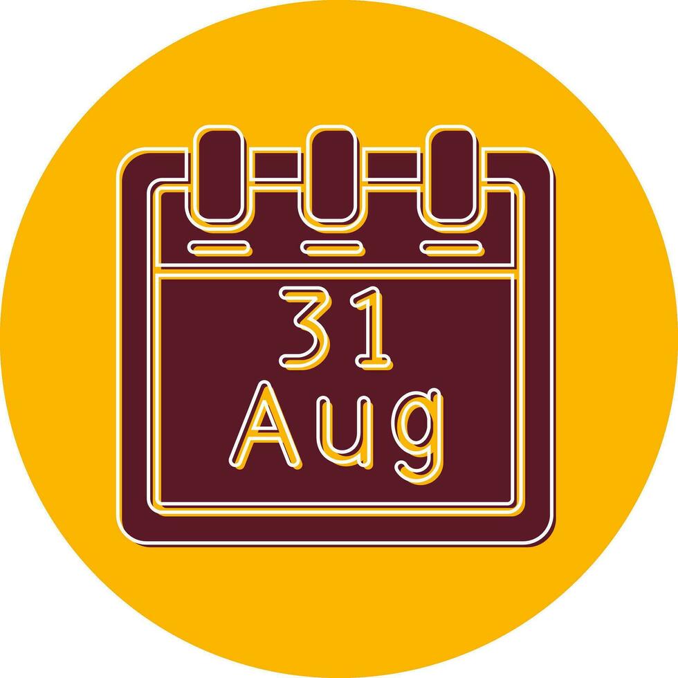 August 31 Vector Icon