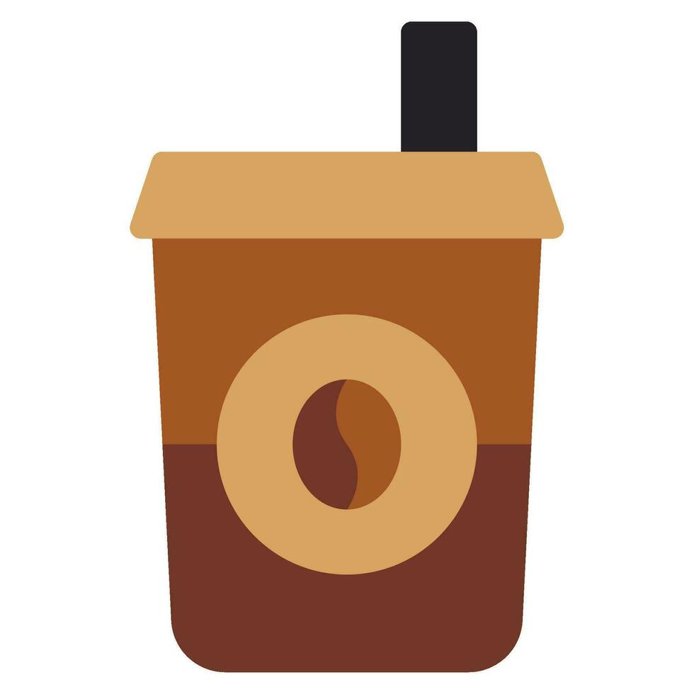 ice coffee icon vector