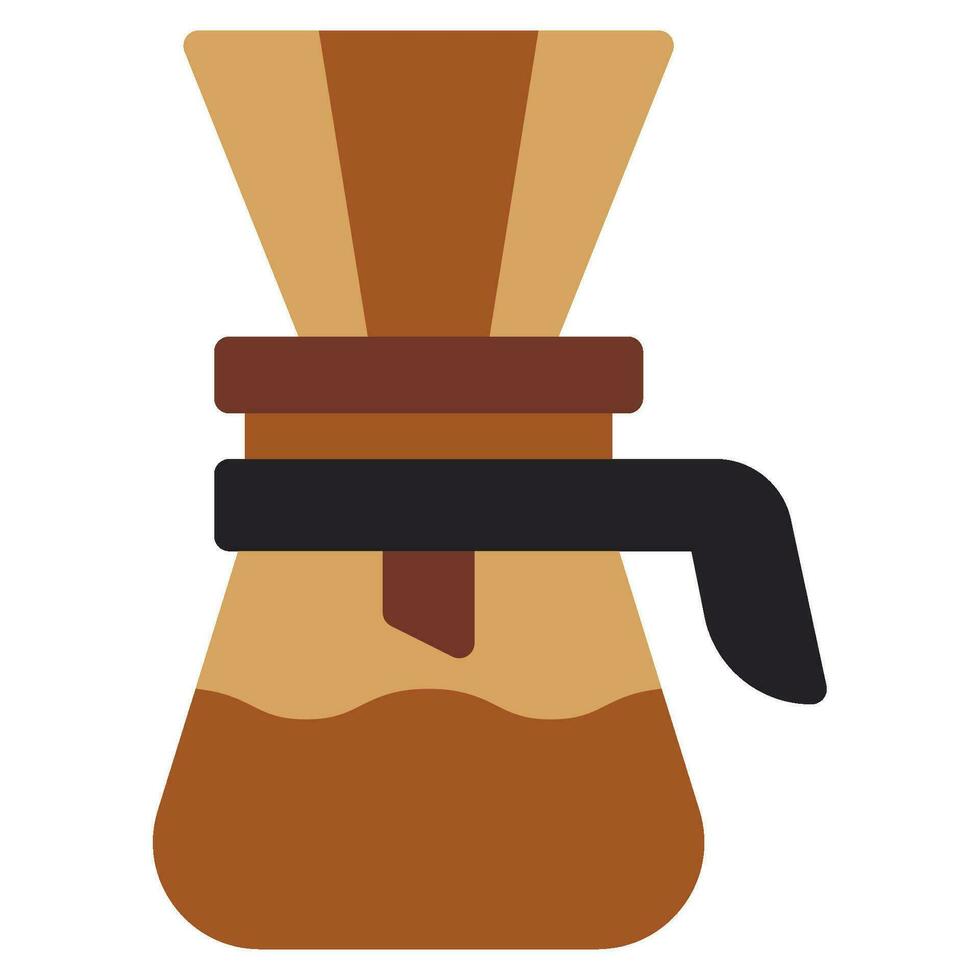 Coffee dripper icon vector