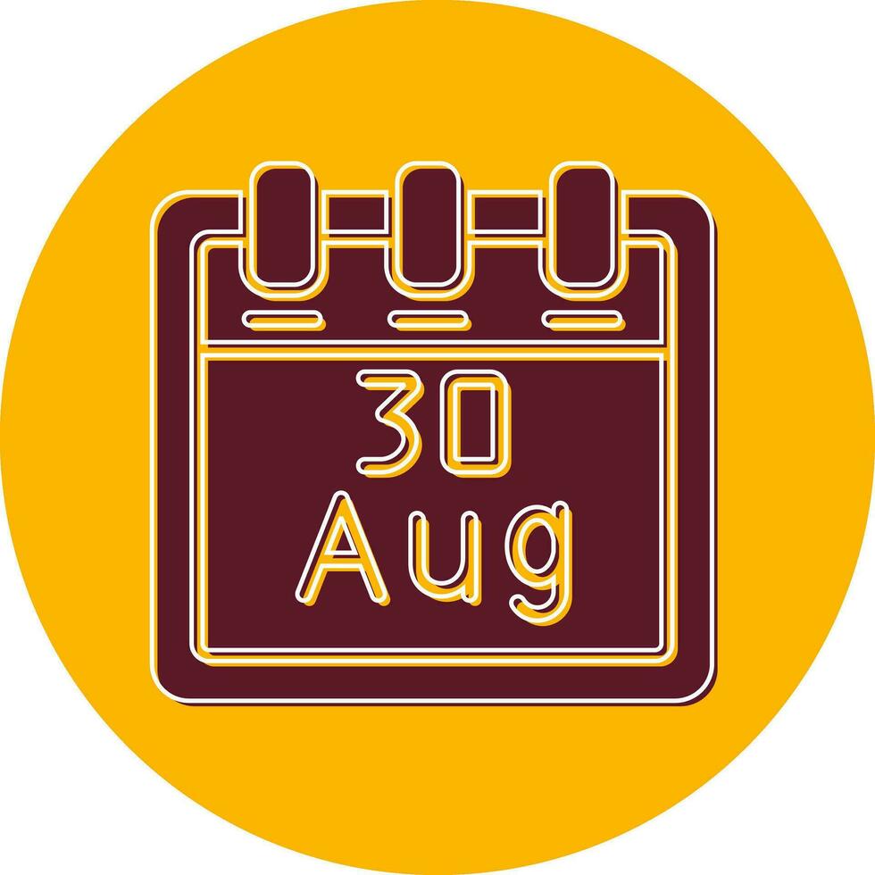 August 30 Vector Icon