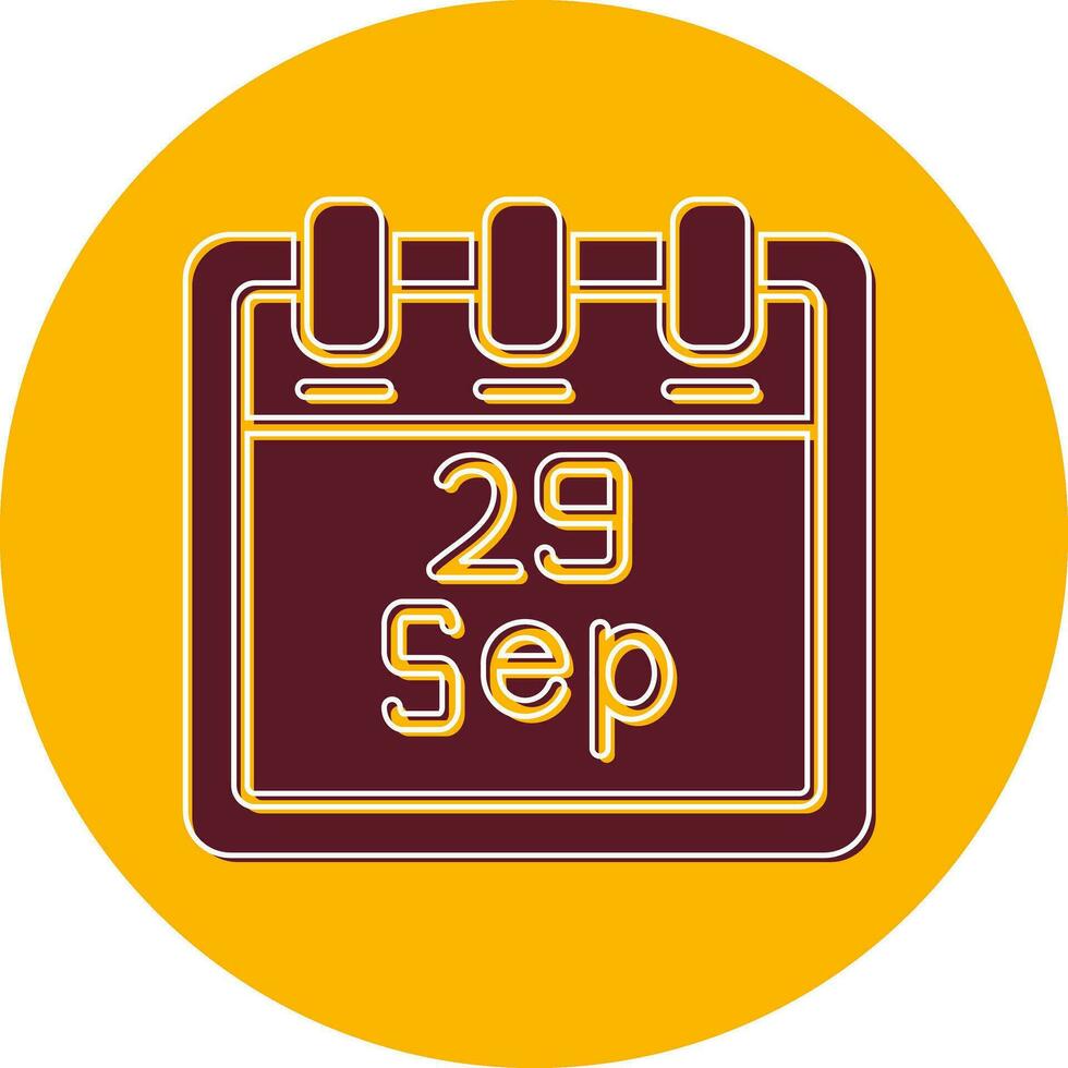 September 29 Vector Icon