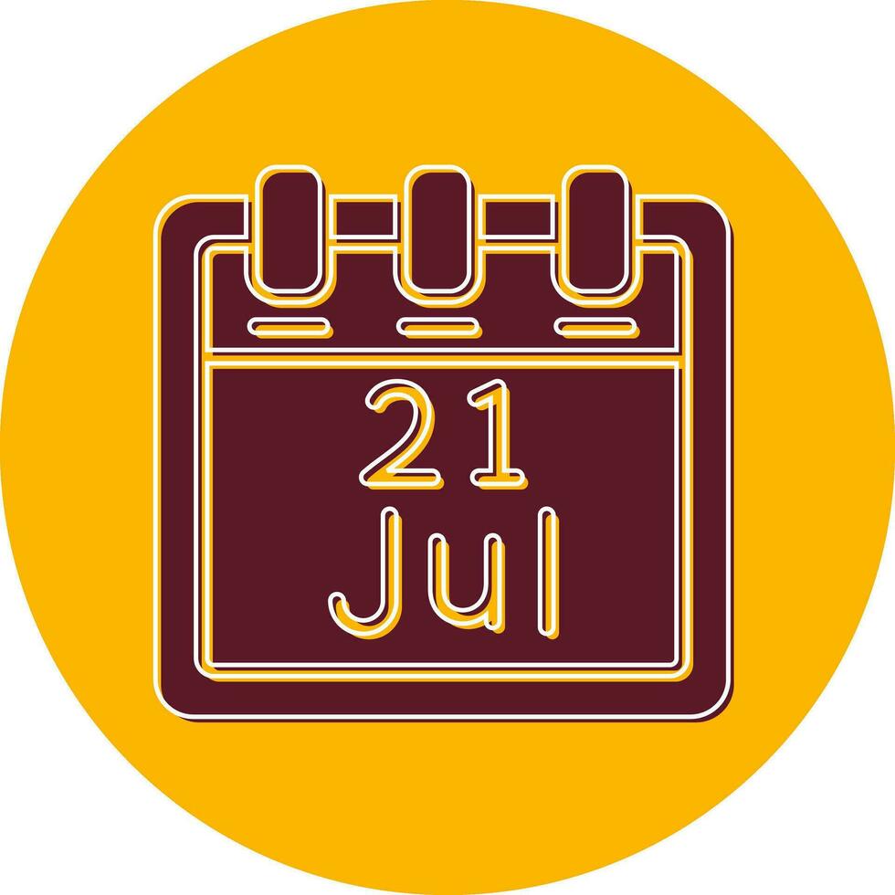 July 21 Vector Icon