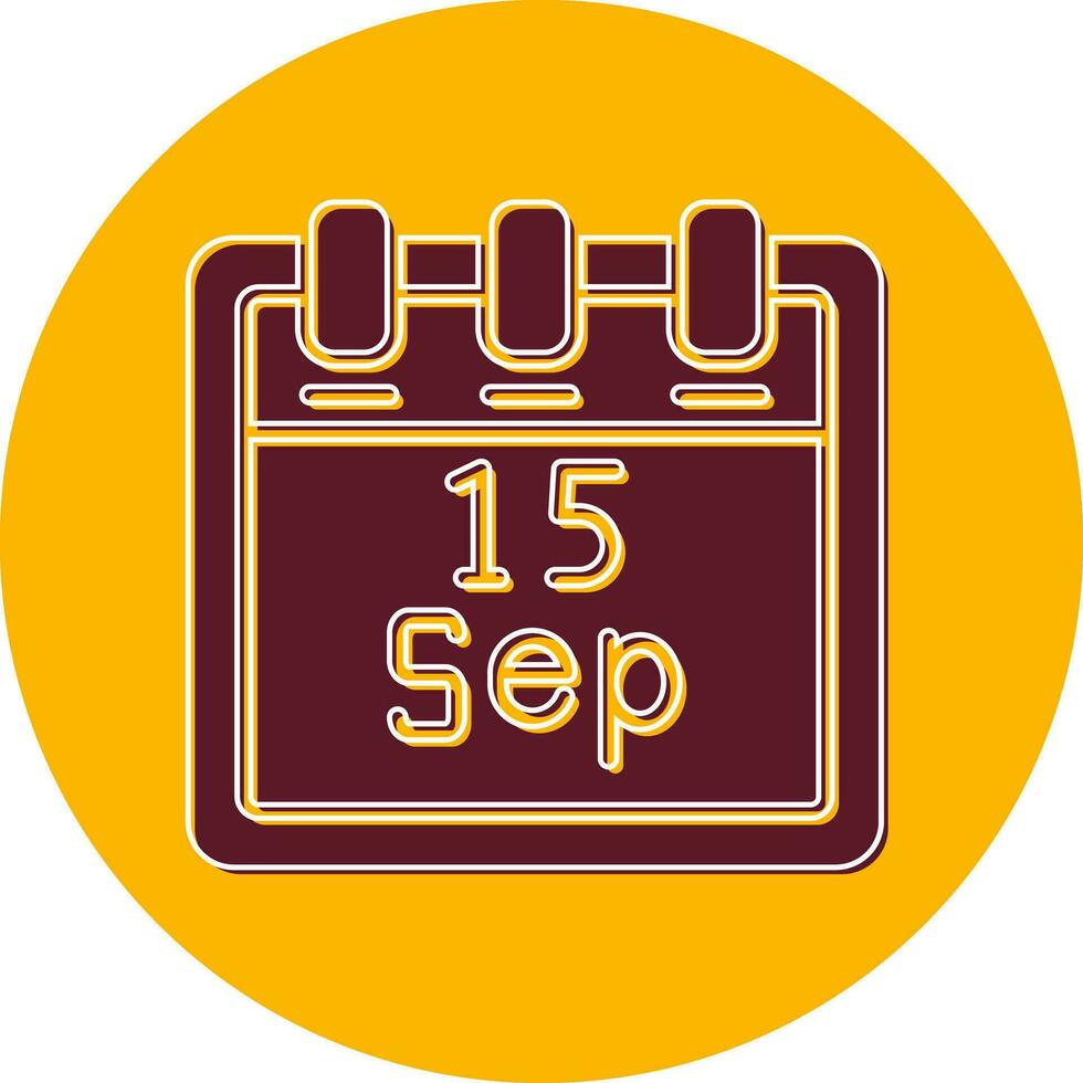 September 15 Vector Icon