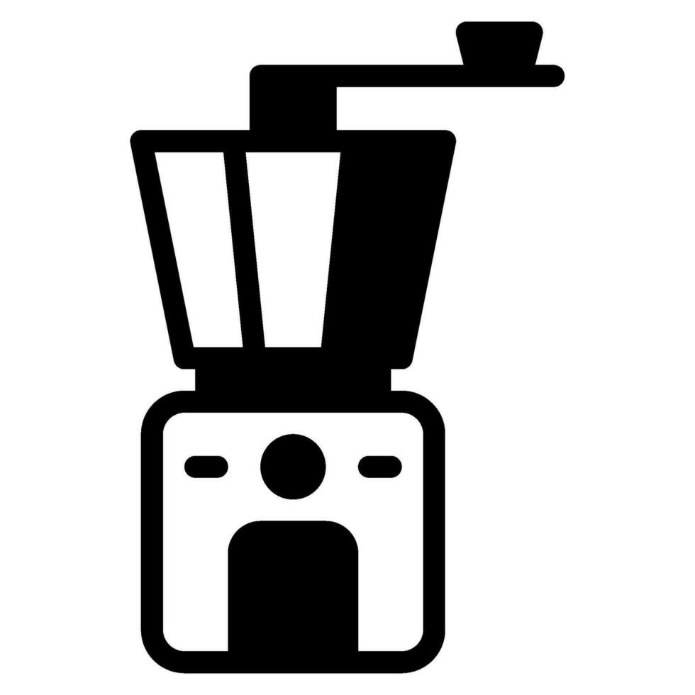 Coffee grinder icon vector