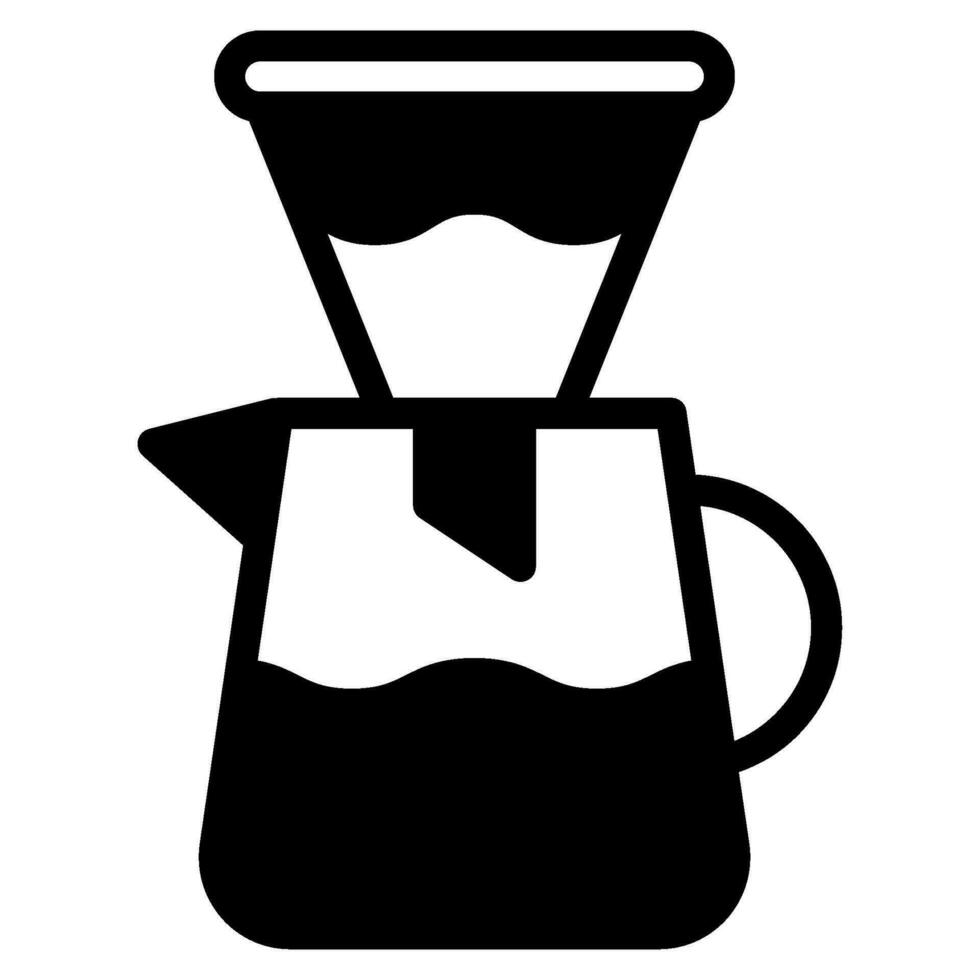 Coffee filter icon vector