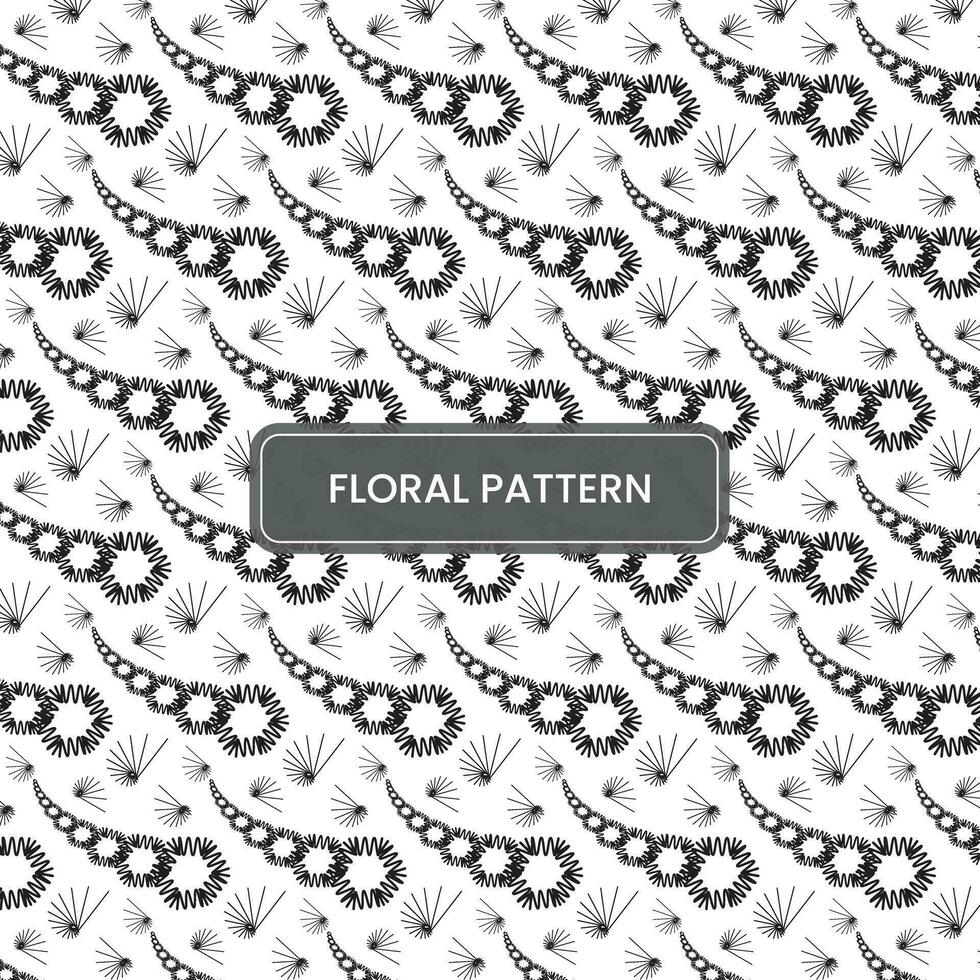 Floral pattern design background vector