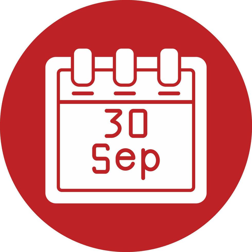 September 30 Vector Icon