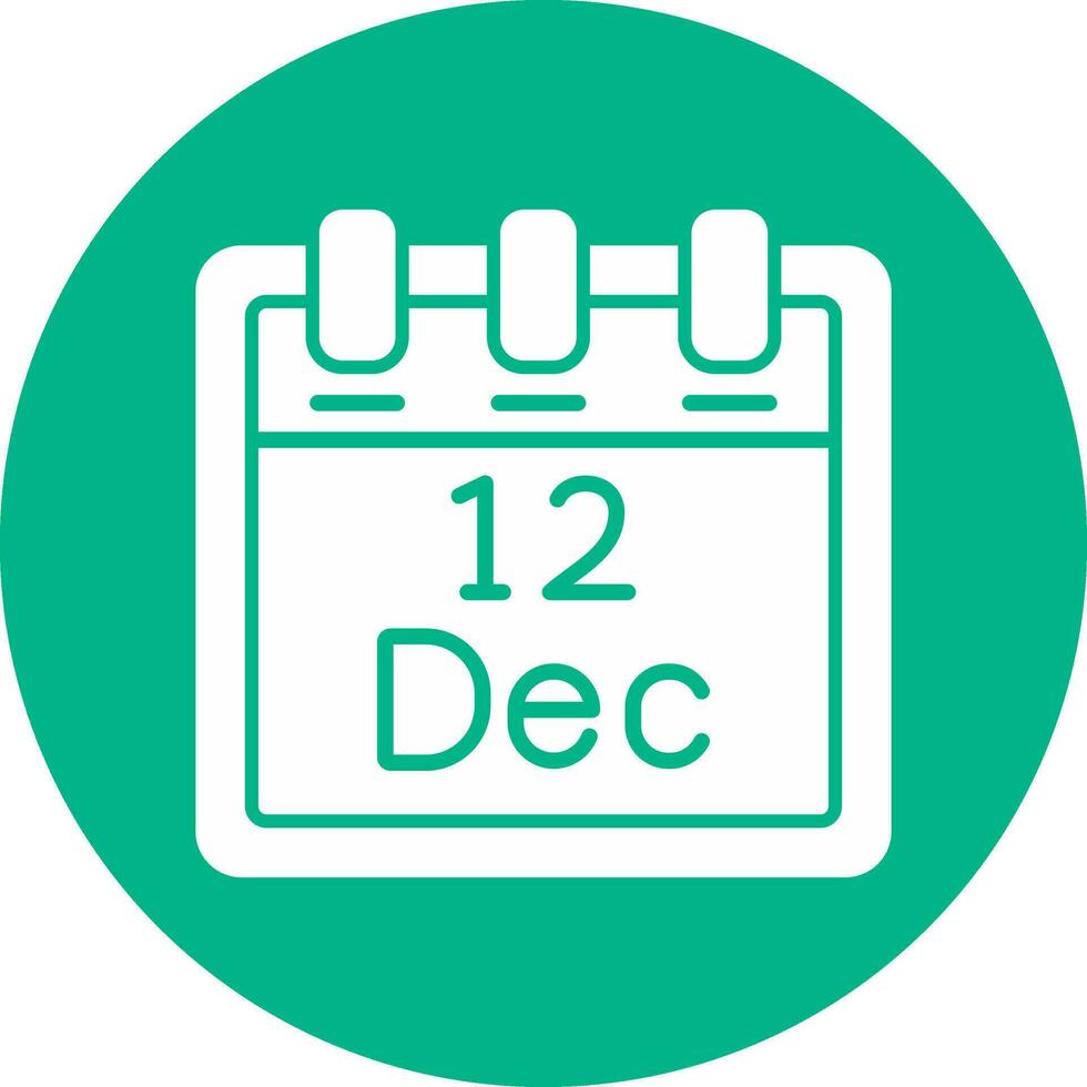 December 12 Vector Icon