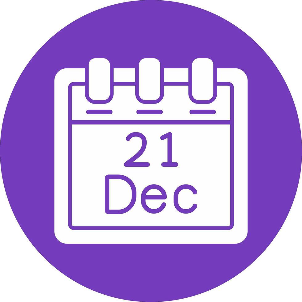 December 21 Vector Icon