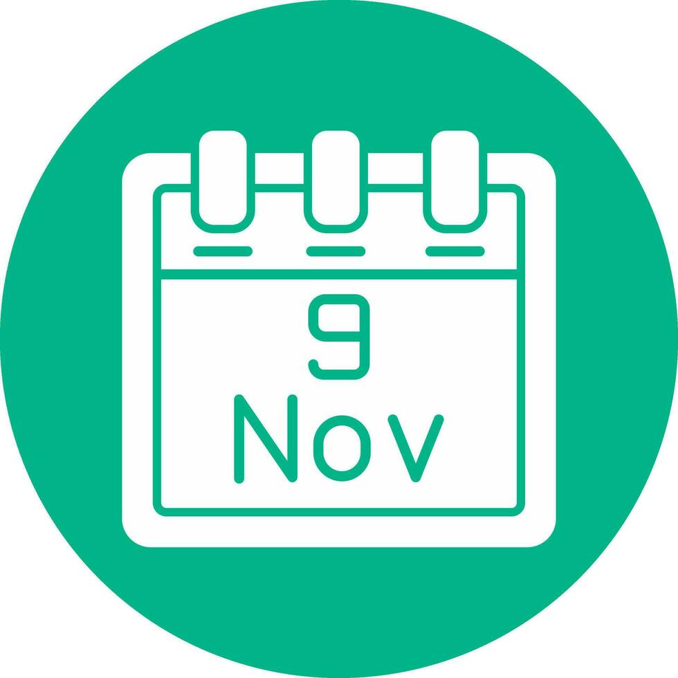 November 9 Vector Icon