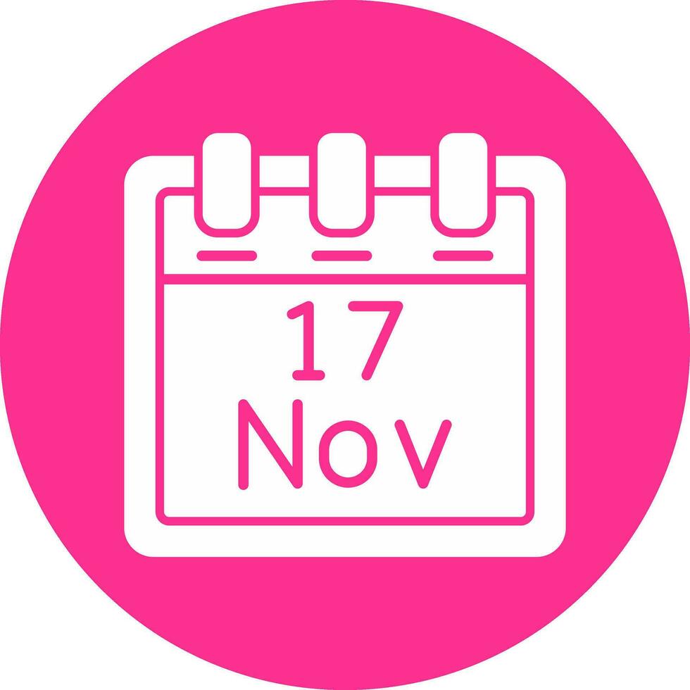 November 17 Vector Icon