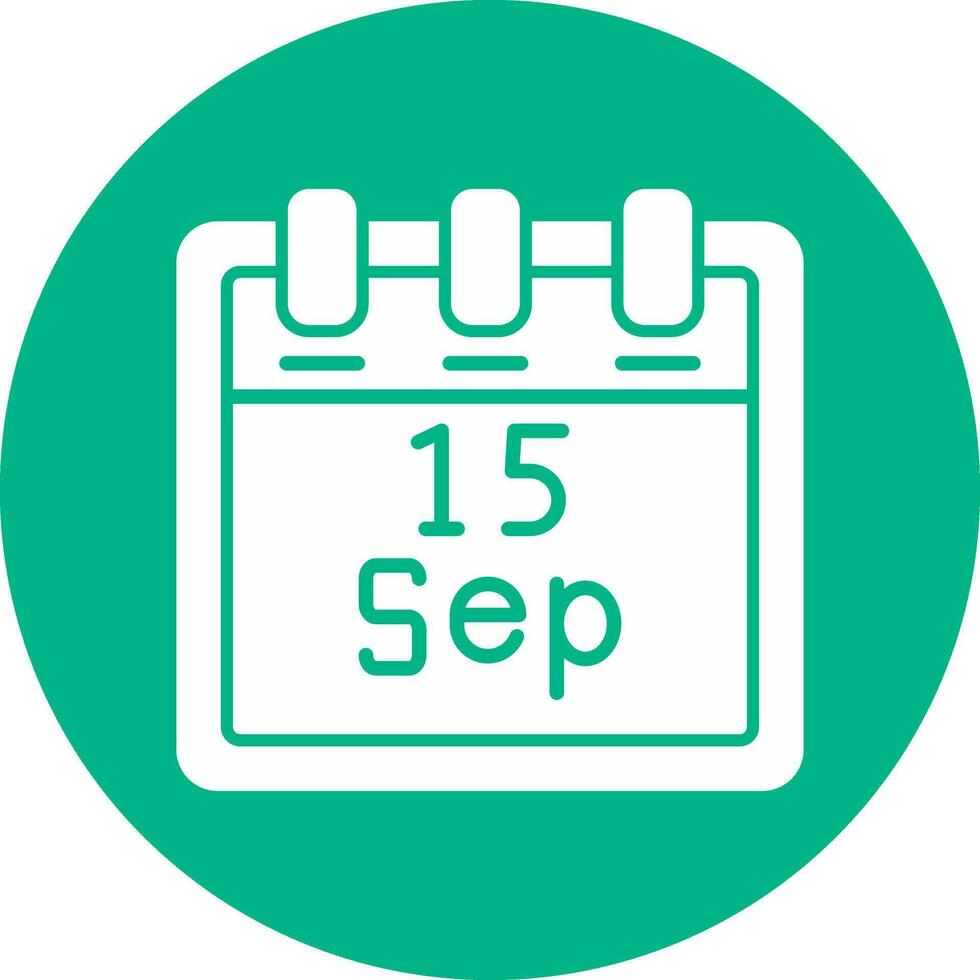 September 15 Vector Icon