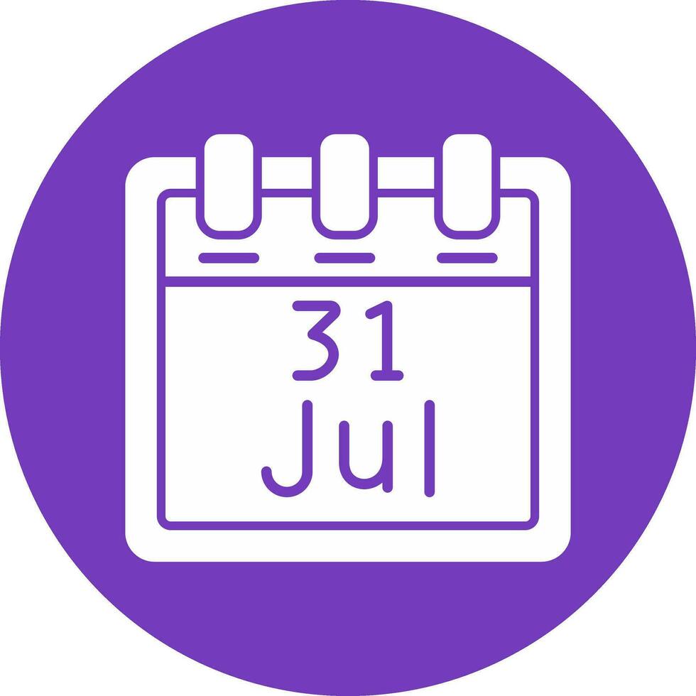 July 31 Vector Icon