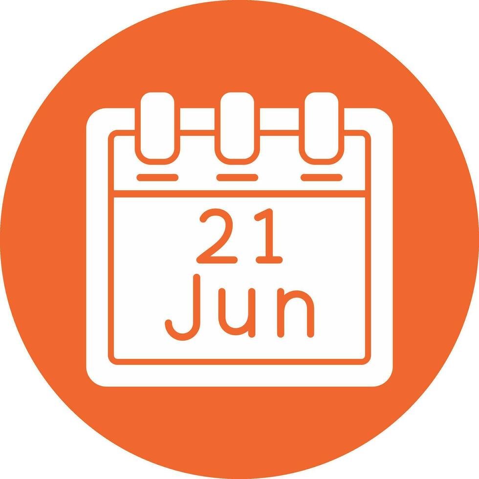 June 21 Vector Icon