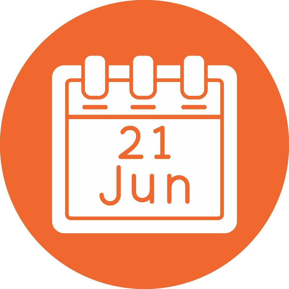 June 21 Vector Icon