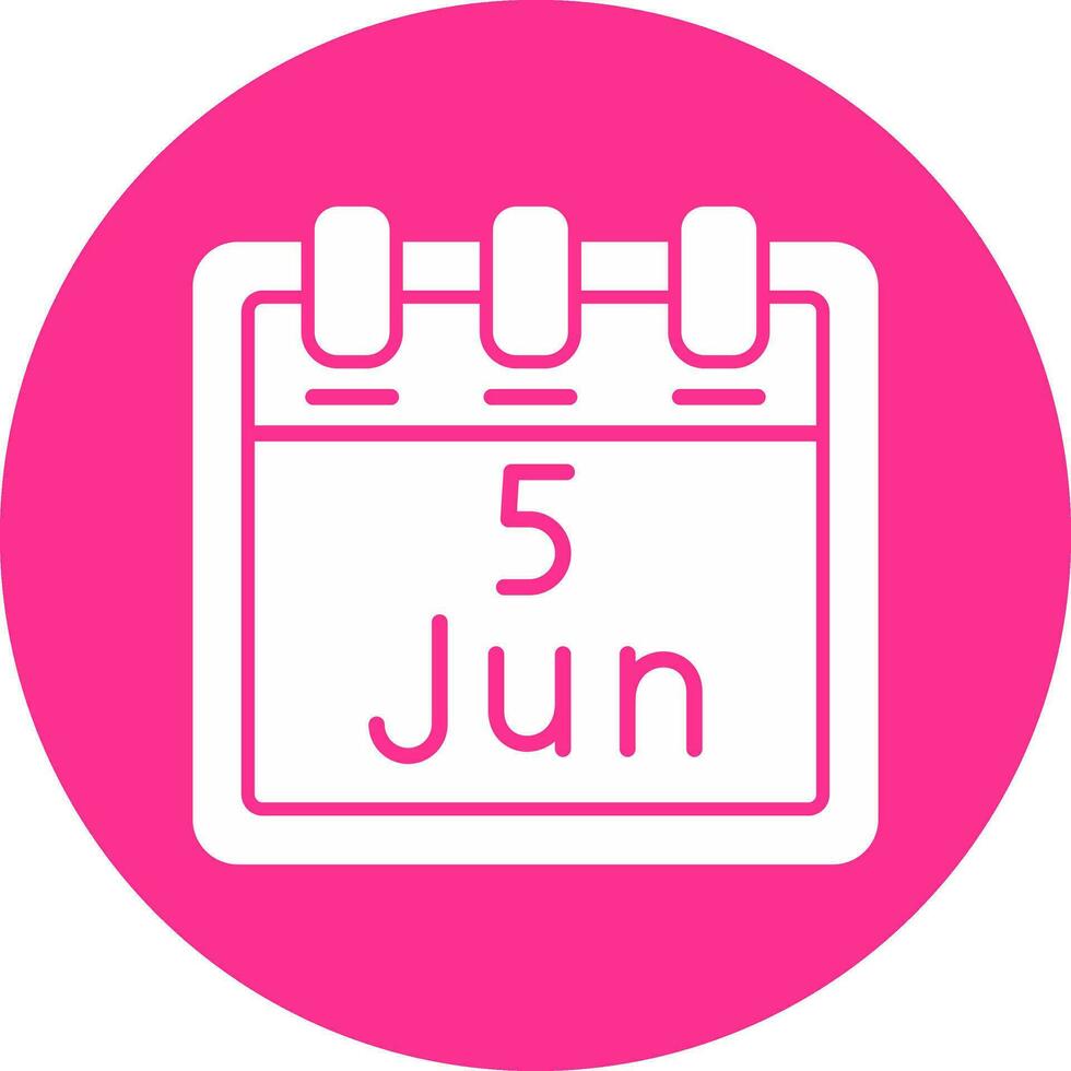 June 5 Vector Icon