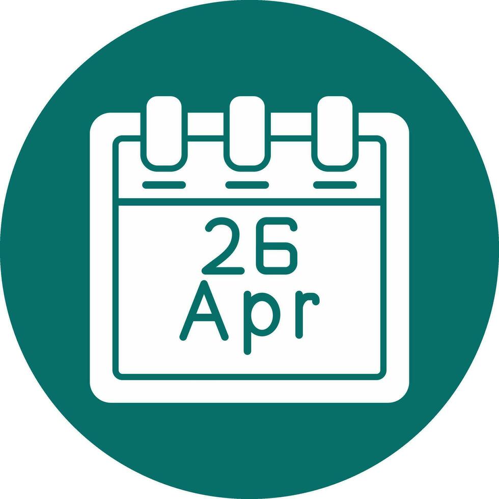 April 26 Vector Icon