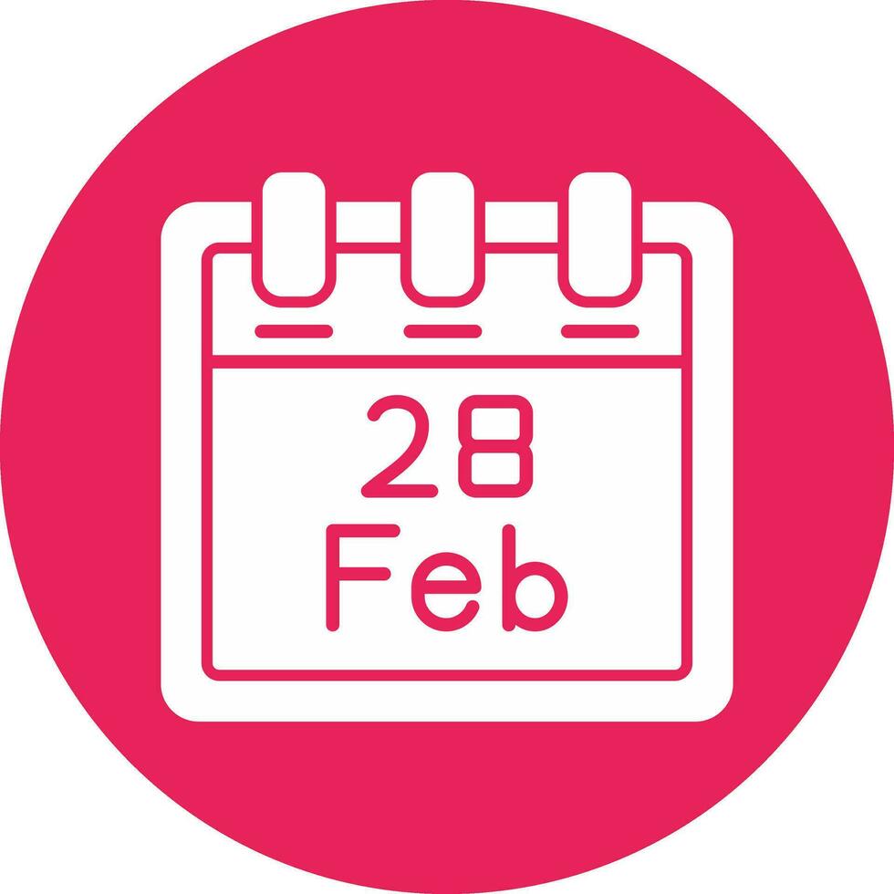 February 28 Vector Icon
