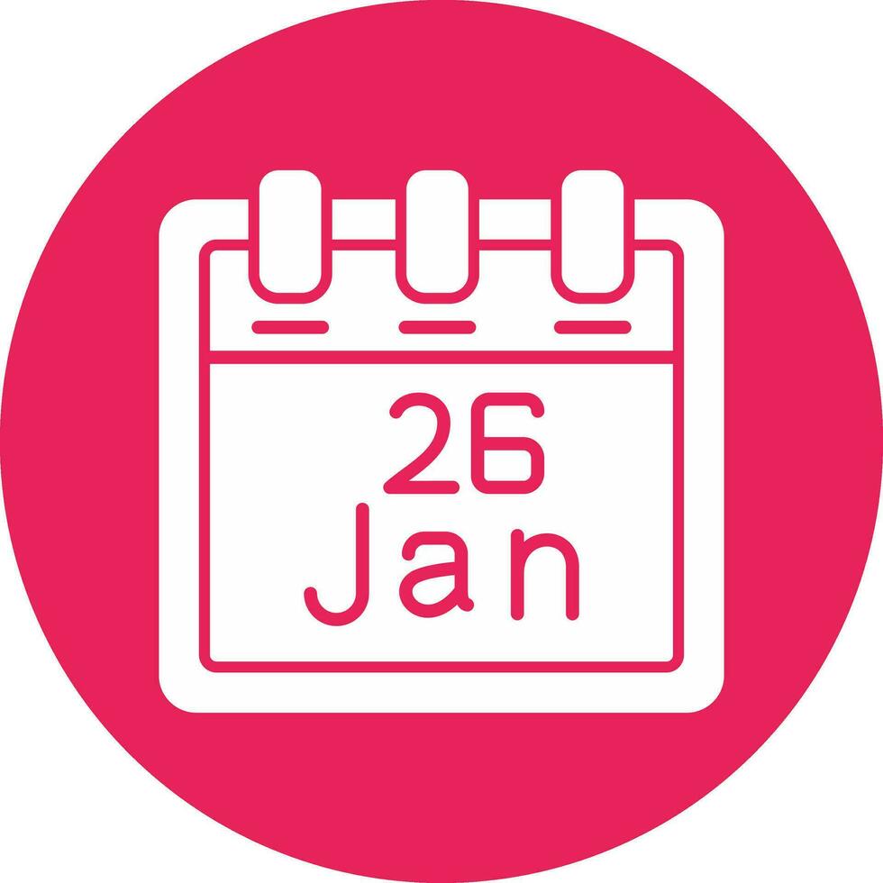 January 26 Vector Icon