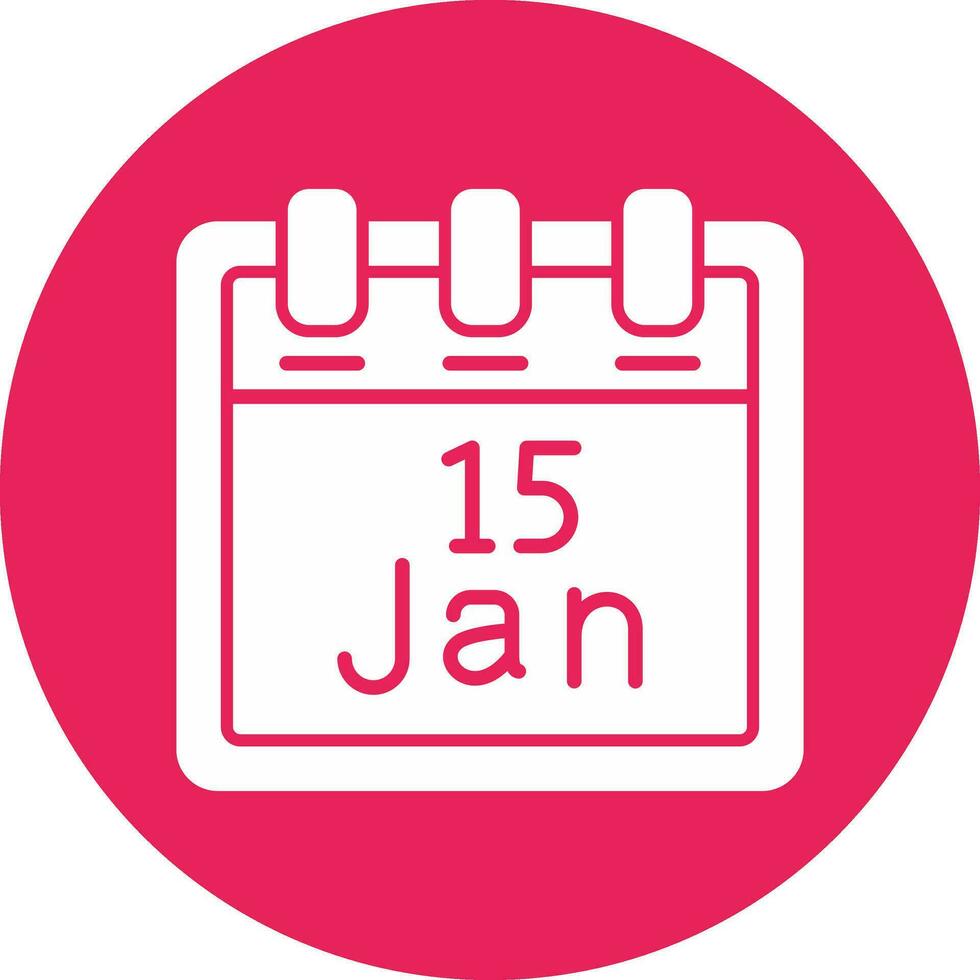 January 15 Vector Icon