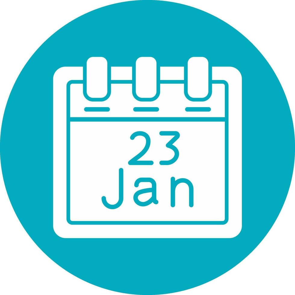 January 23 Vector Icon