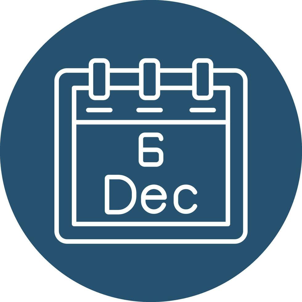 December 6 Vector Icon