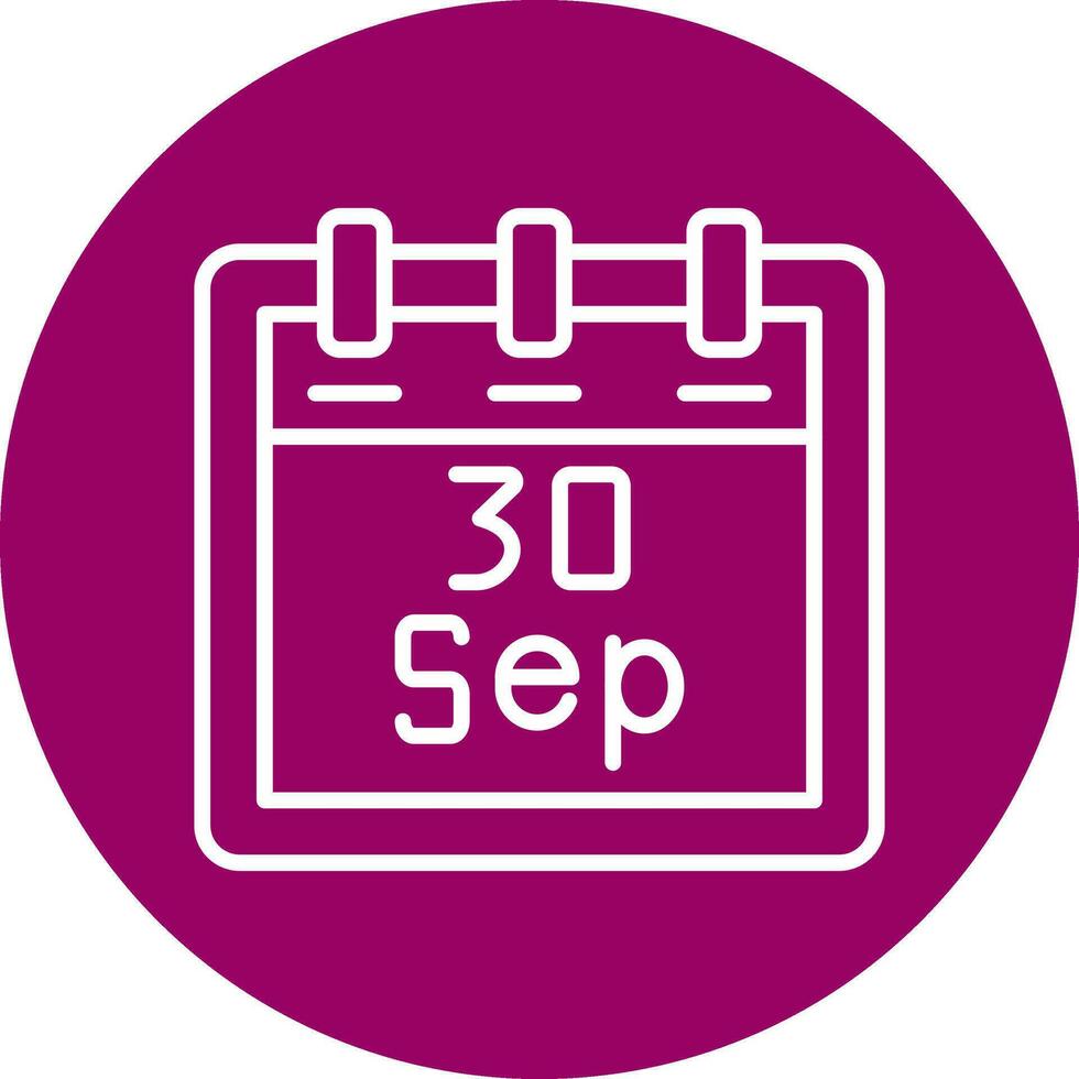 September 30 Vector Icon