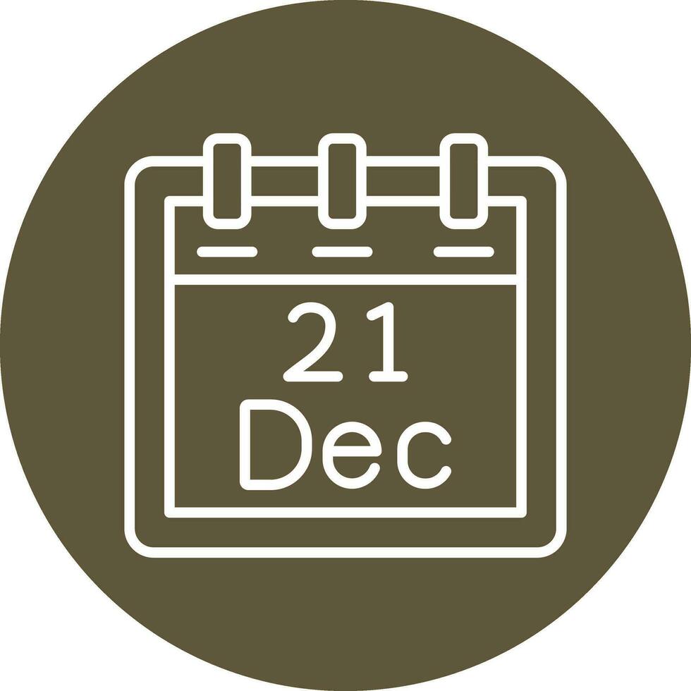 December 21 Vector Icon