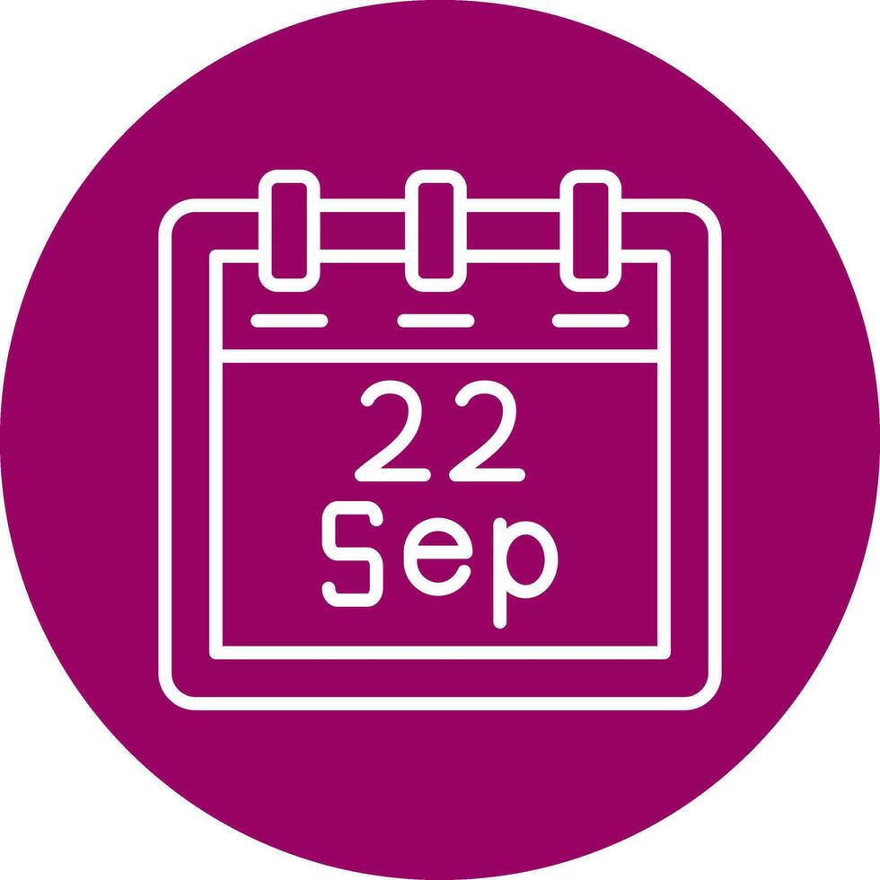September 22 Vector Icon