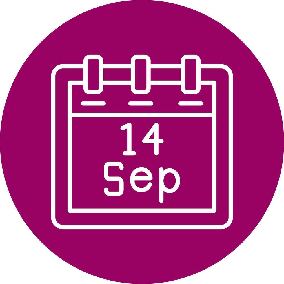 September 14 Vector Icon