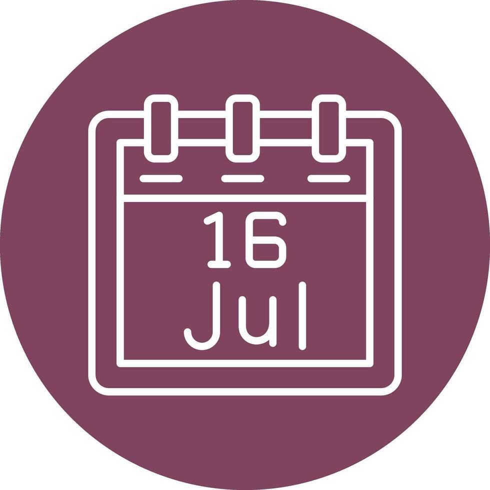 July 16 Vector Icon