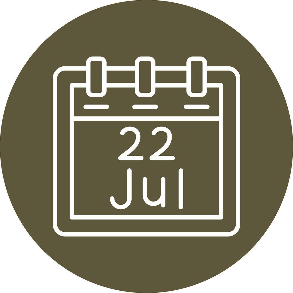 July 22 Vector Icon