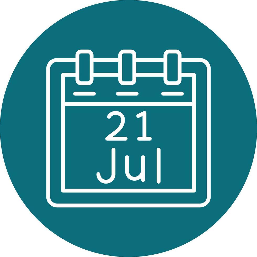 July 21 Vector Icon