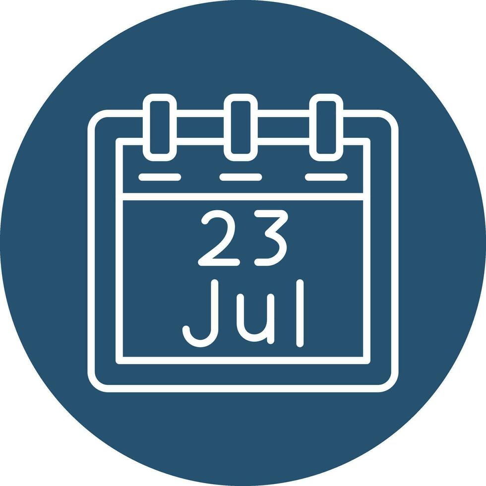July 23 Vector Icon