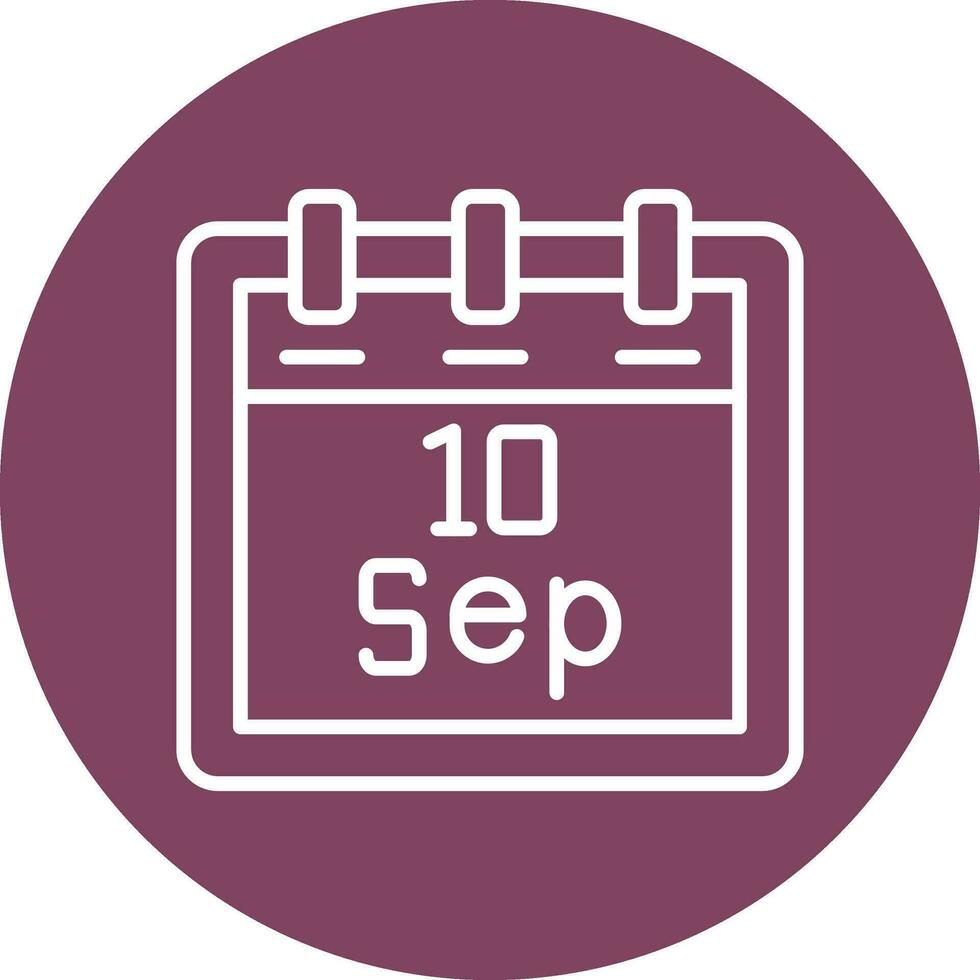 September 10 Vector Icon