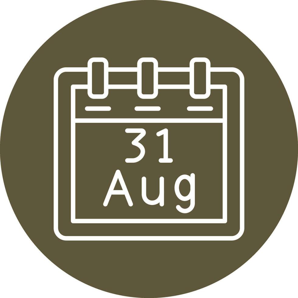 August 31 Vector Icon