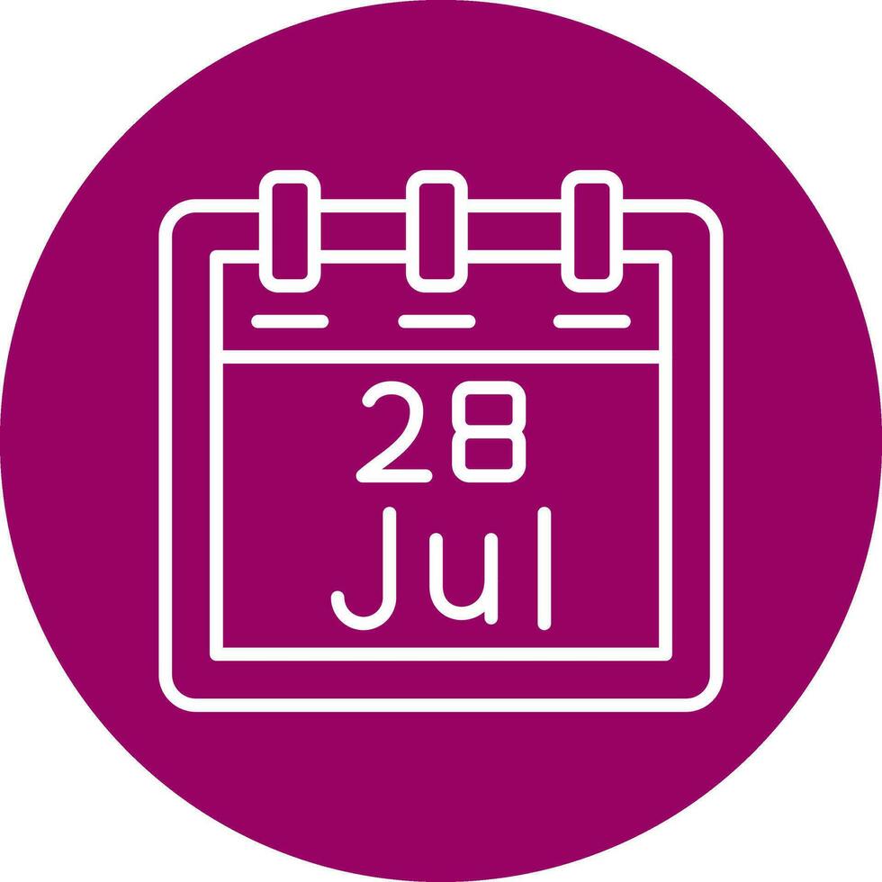 July 28 Vector Icon