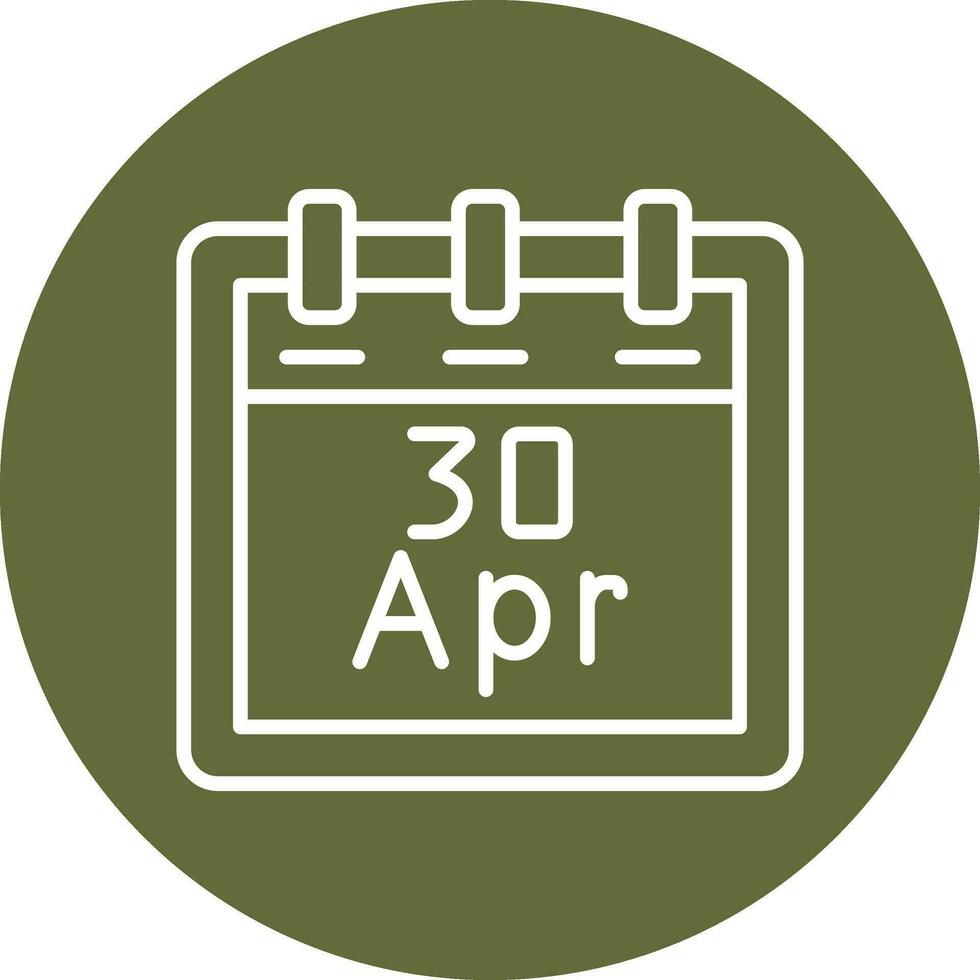 April 30 Vector Icon