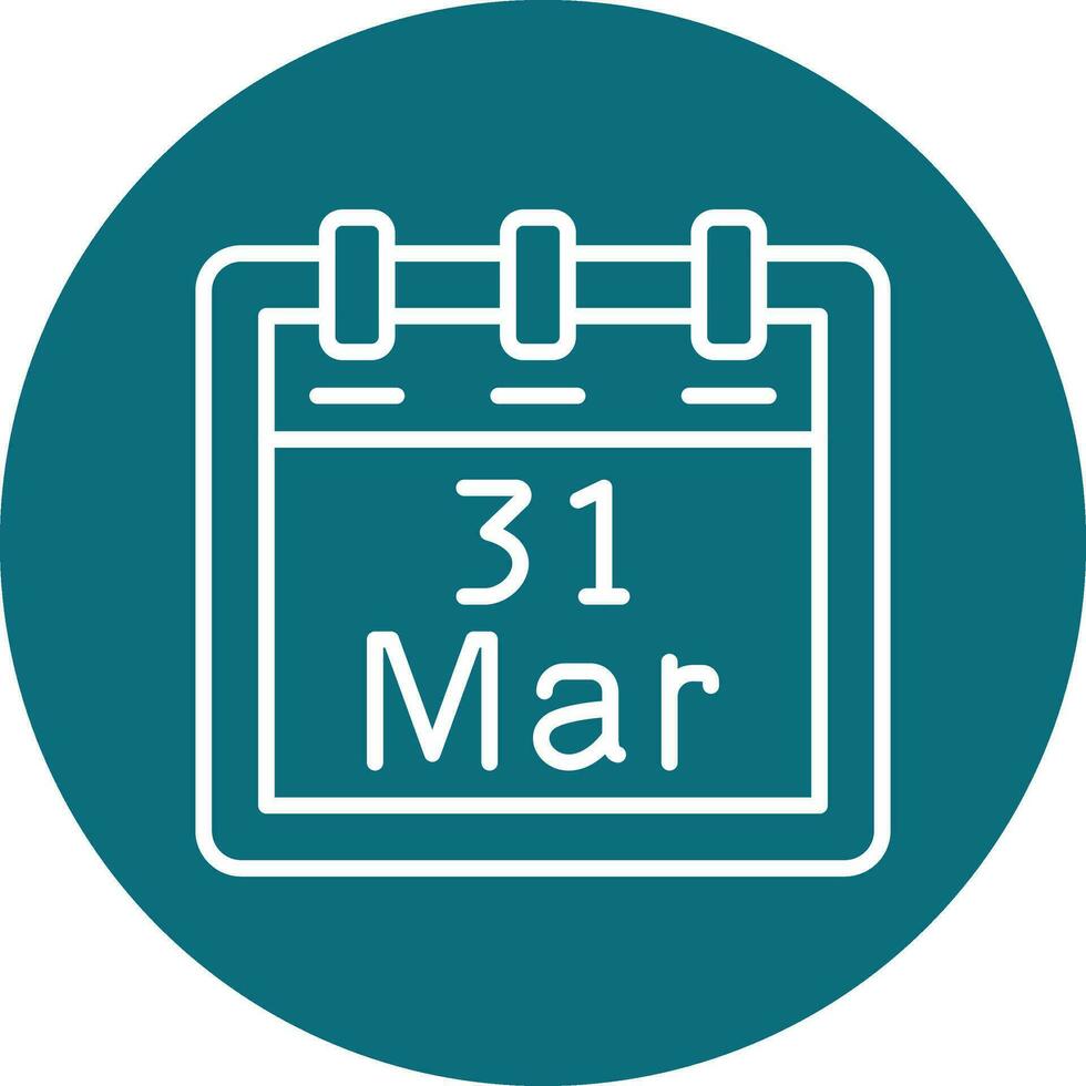 March 31 Vector Icon