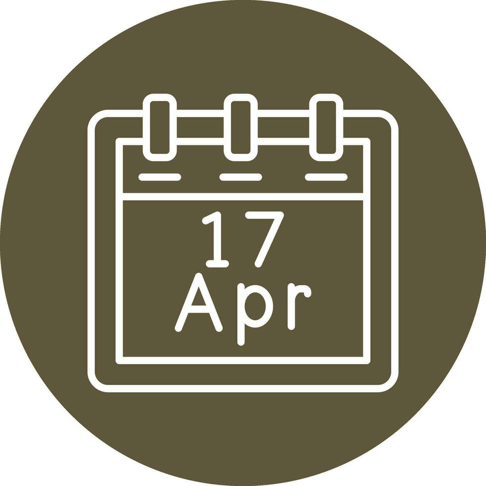 April 17 Vector Icon