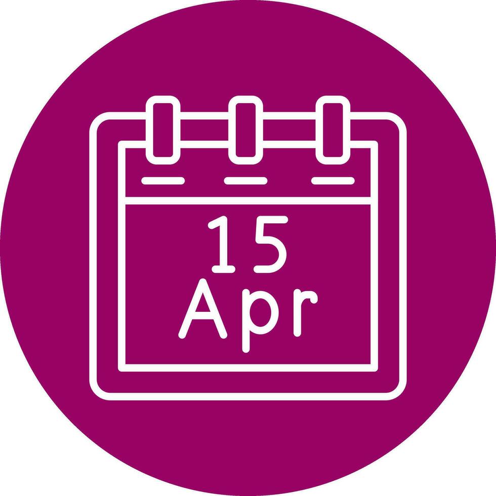 April 15 Vector Icon