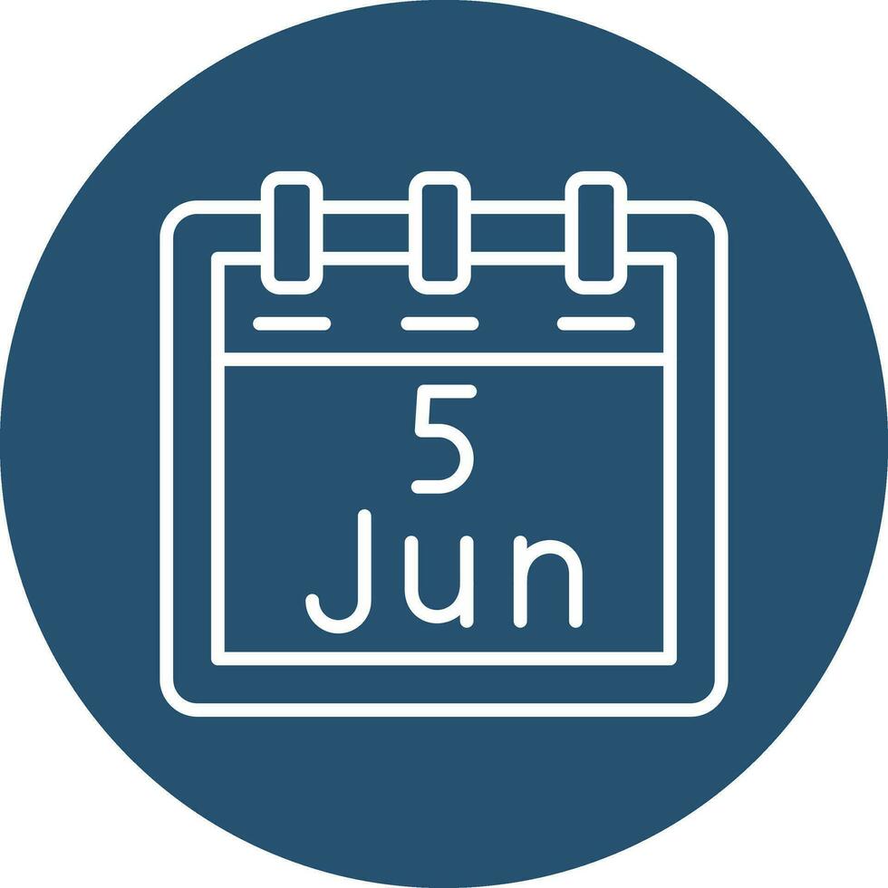 June 5 Vector Icon