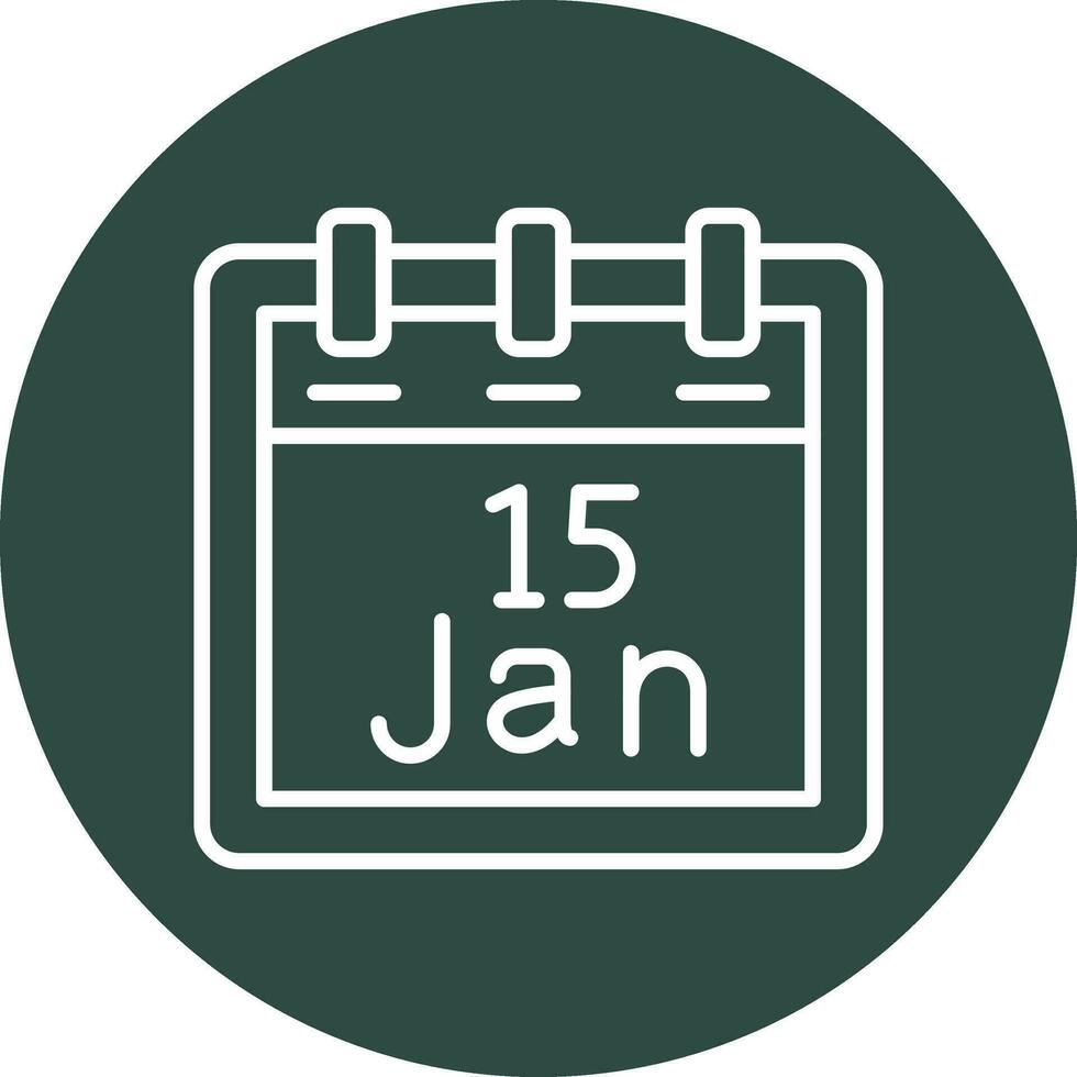 January 15 Vector Icon