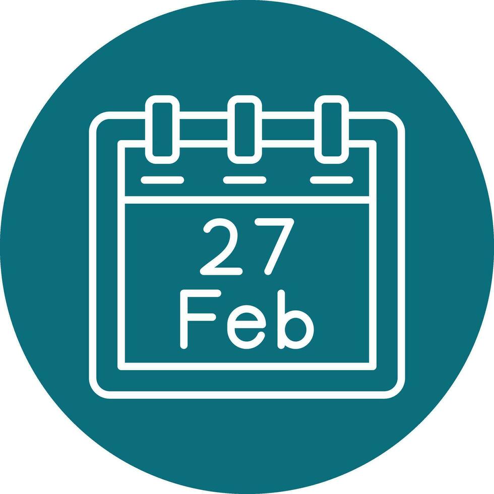 February 27 Vector Icon