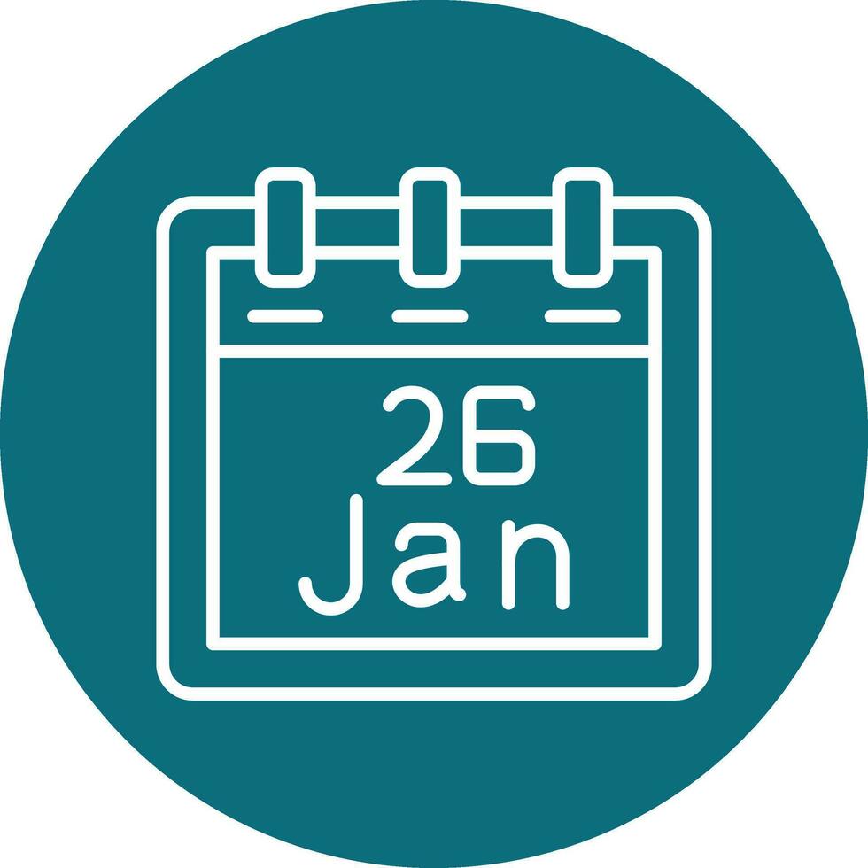 January 26 Vector Icon