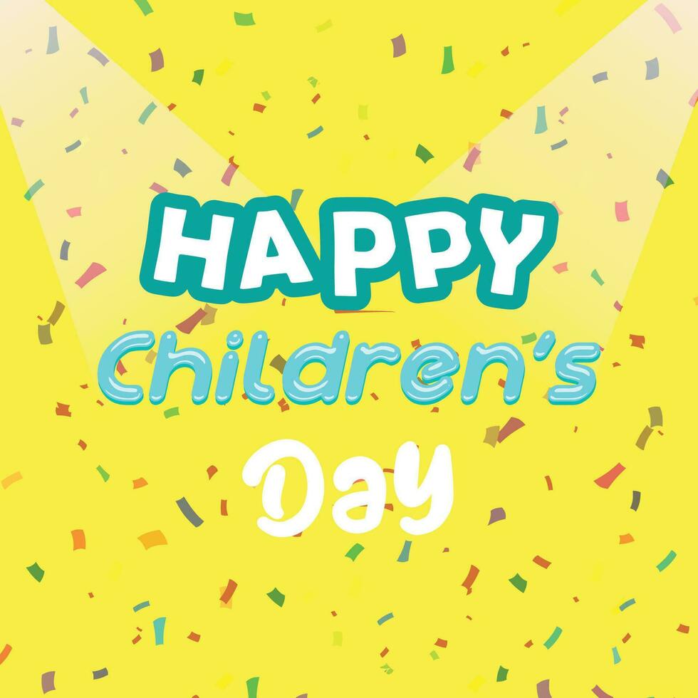 children's day post and background vector format