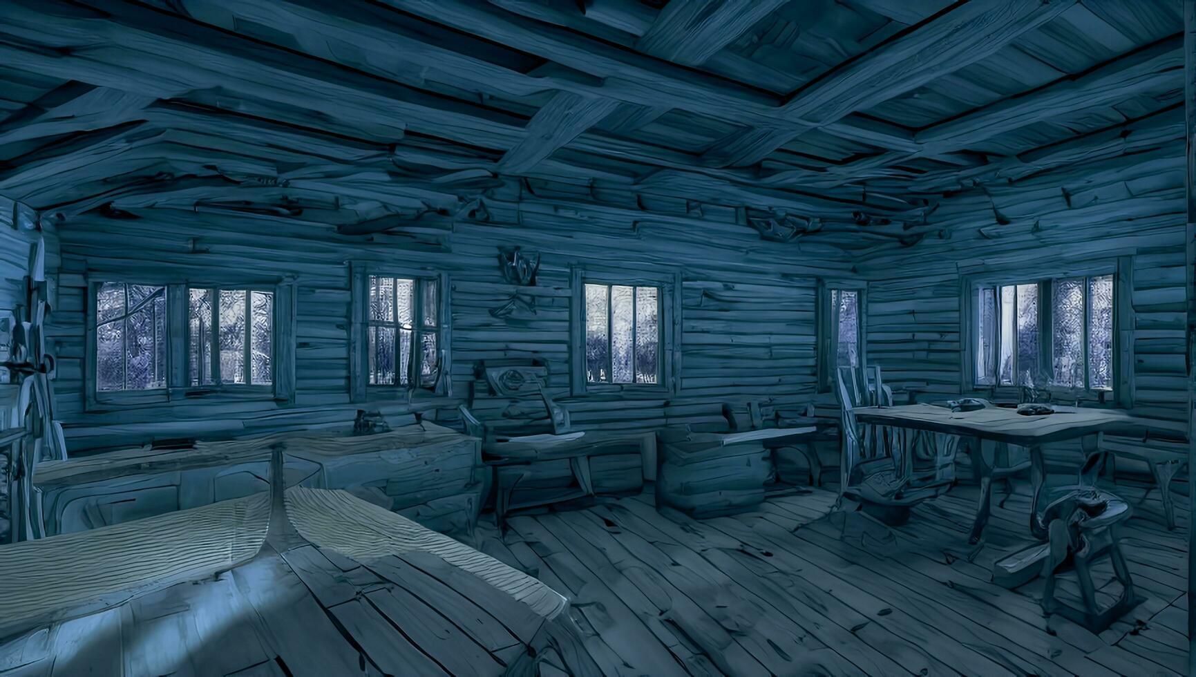 Cabin in the Woods Interior View photo