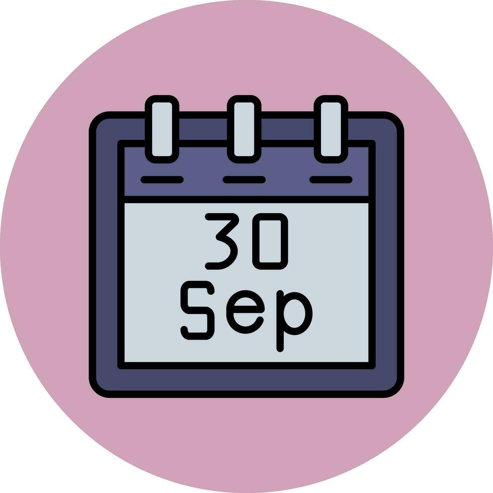 September 30 Vector Icon