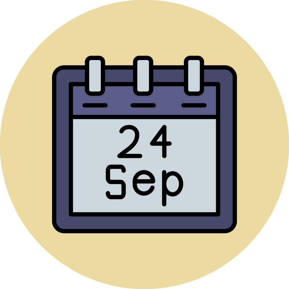 September 24 Vector Icon