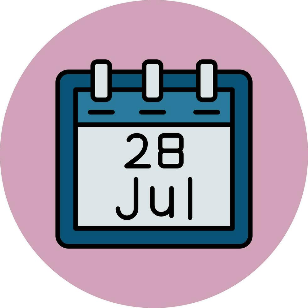 July 28 Vector Icon